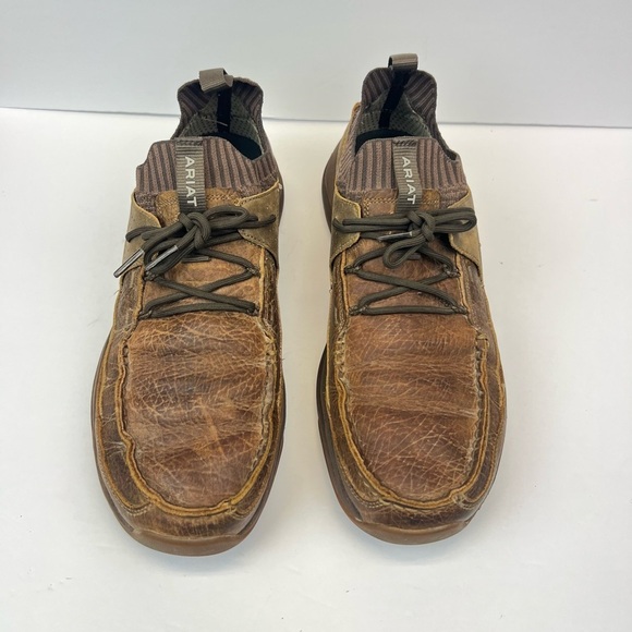 Ariat Men's Size 11D Brown Leather Casual Distressed Tan Dozer Shoe 10034019 - Picture 11 of 11